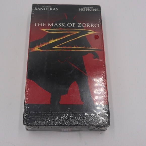 SEALED VHS Tape Mask of Zorro Vintage Cult Classic Movie - Picture 1 of 5